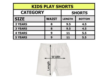 KIDS PLAY SHORT WHITE MIX FRUIT - WONDER NATION